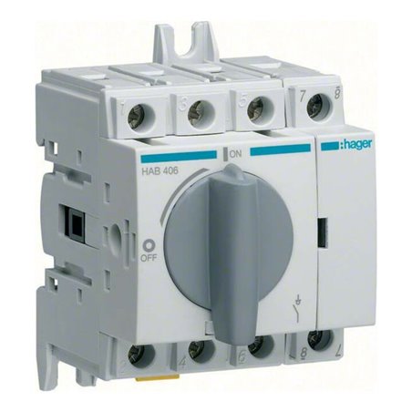 Hager Lasttrennschalter 4P 63A HAB406