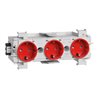 Tehalit Steckdose 3-fach rt frontrastend GS3001 vrt