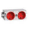 Tehalit Steckdose 2-fach rt C-Profil GS2000 vrt