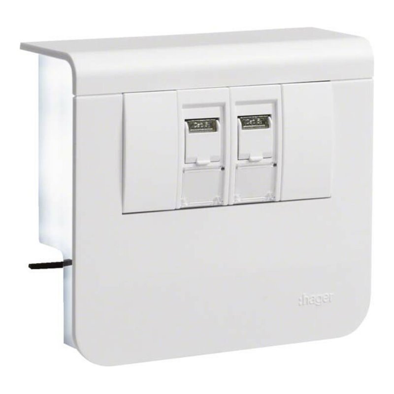 Tehalit GeräteträgerDatenanschluss 2xCat.6A/SL20x55 vw SL200559079016