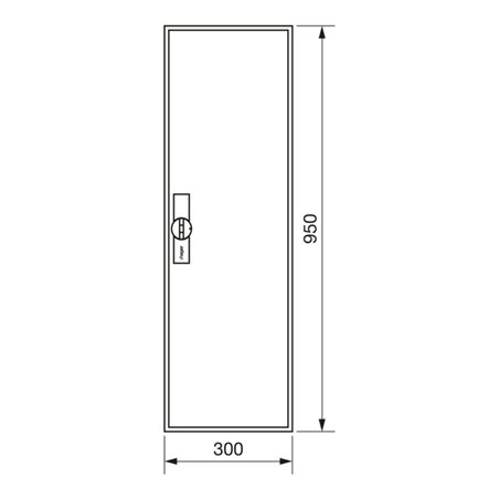 Hager Zählerschrank,universZ 950x300x205,IP44 ZB21S