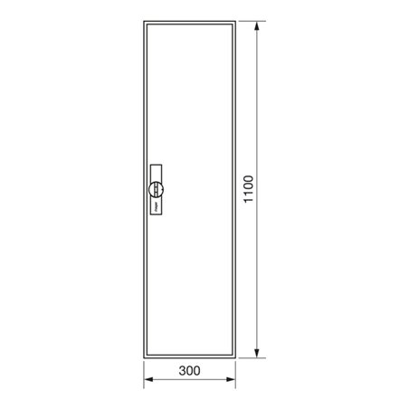 Hager Zählerschrank,universZ 1100x300x205,IP44 ZB31S