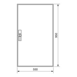Hager Zählerschrank,universZ 950x550x205,IP44 ZB22S