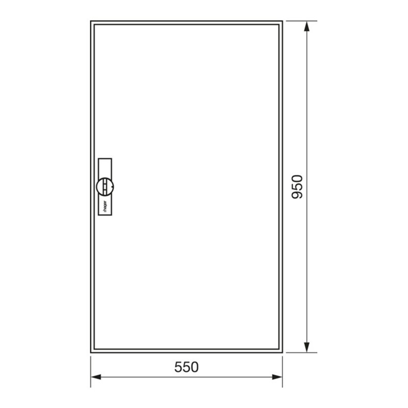 Hager Zählerschrank,universZ 950x550x205,IP44 ZB22S