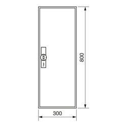 Hager Zählerschrank,universZ 800x300x205,IP44 ZB11S