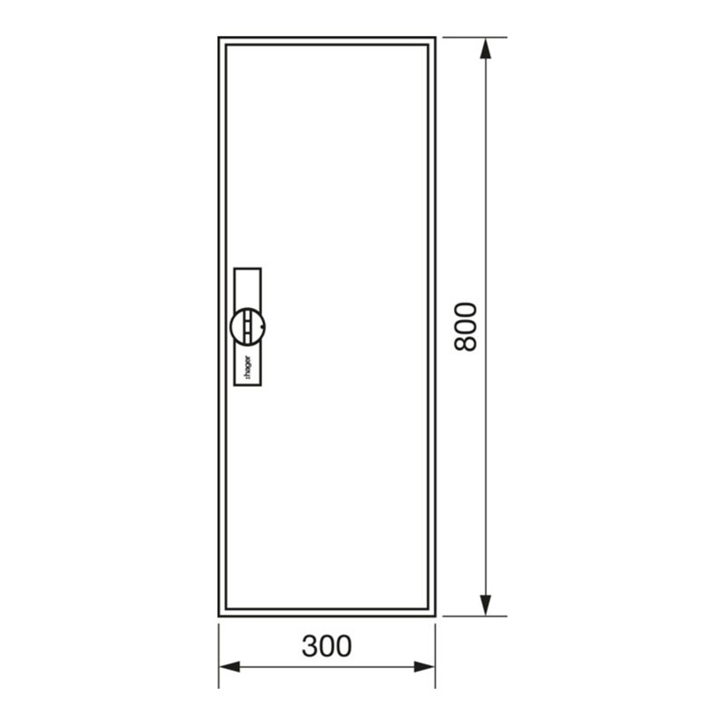 Hager Zählerschrank,universZ 800x300x205,IP44 ZB11S