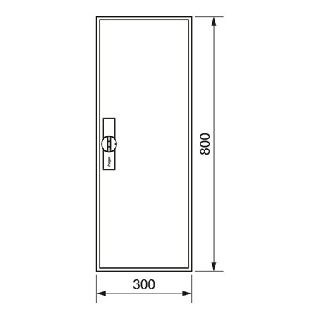Hager Zählerschrank,universZ 800x300x205,IP44 ZB11S
