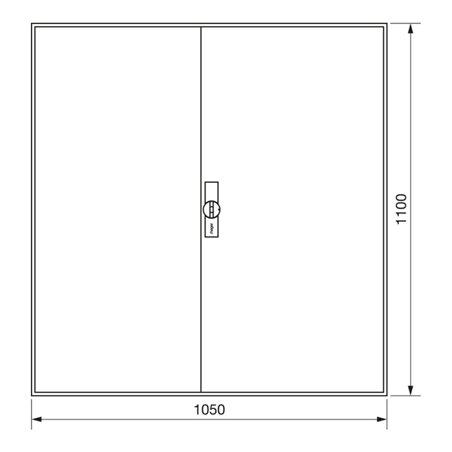 Hager Zählerschrank,universZ 1100x1050x160,IP44 ZB34ES