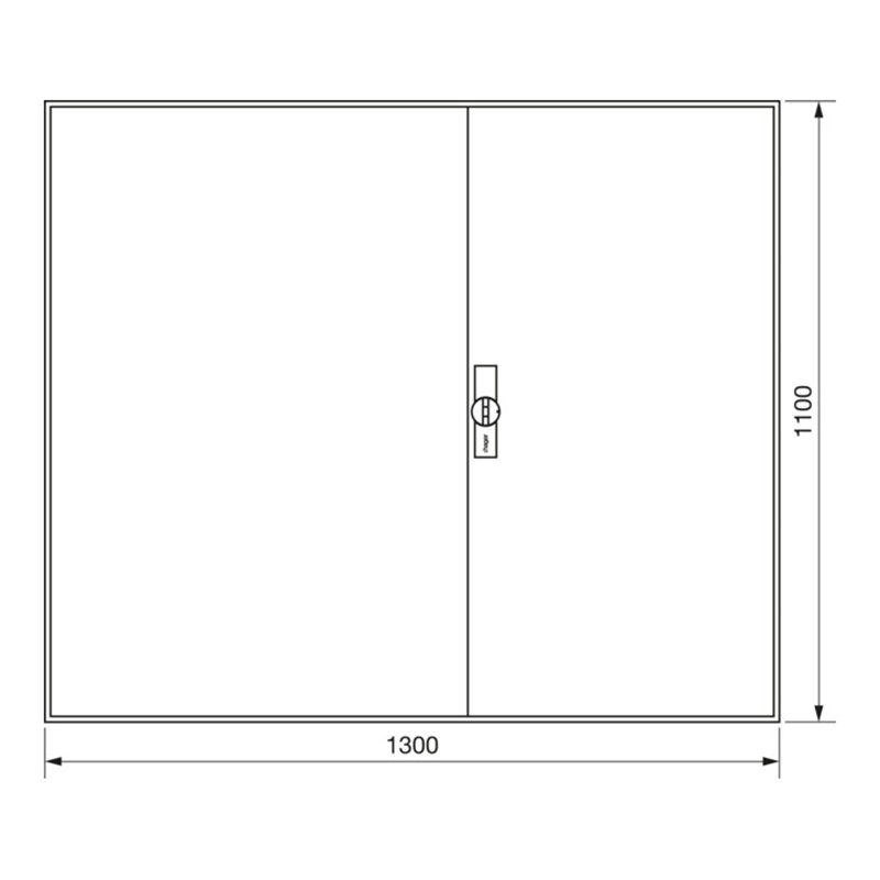 Hager Zählerschrank,universZ 1100x1300x205,IP44 ZB35S