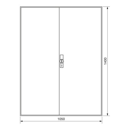 Hager Zählerschrank,universZ 1400x1050x205,IP44 ZB54S