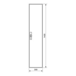 Hager Zählerschrank,universZ 1400x300x205,IP44 ZB51S
