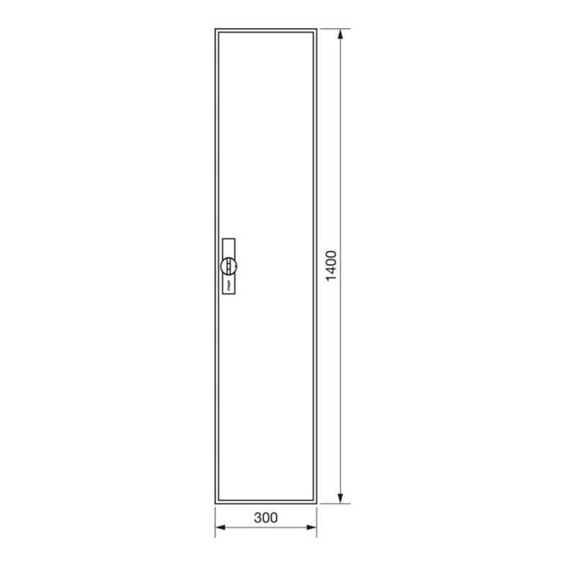 Hager Zählerschrank,universZ 1400x300x205,IP44 ZB51S