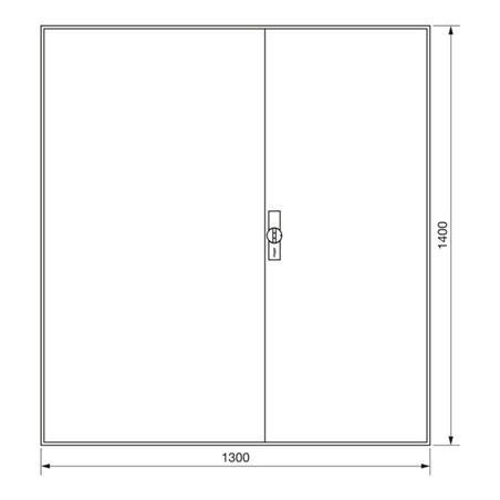 Hager Zählerschrank,universZ 1400x1300x205,IP44 ZB55S