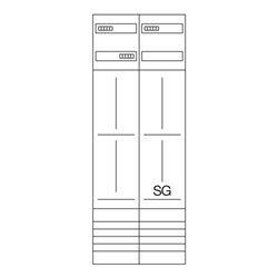 Hager Komplettfeld 3ZP,SDE,univ. 1350mm ZK52P5K