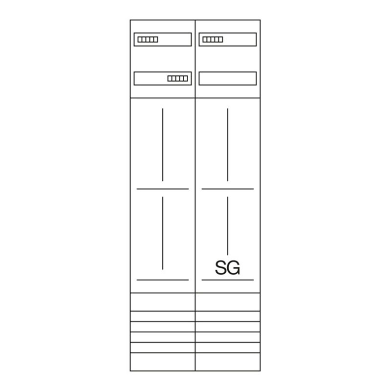 Hager Komplettfeld 3ZP,SDE,univ. 1350mm ZK52P5K