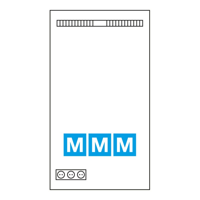 Hager MM-Komplettschrank univ.Z,950x550x205 ZB22NW