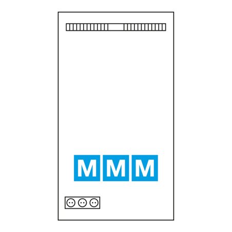 Hager MM-Komplettschrank univ.Z,950x550x205 ZB22NW