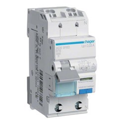 Hager FI/LS-Schalter 1P+N 6kA B-6A 30mA ADS906D