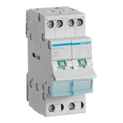 Hager Gruppenschalter 2P 16A SFB216