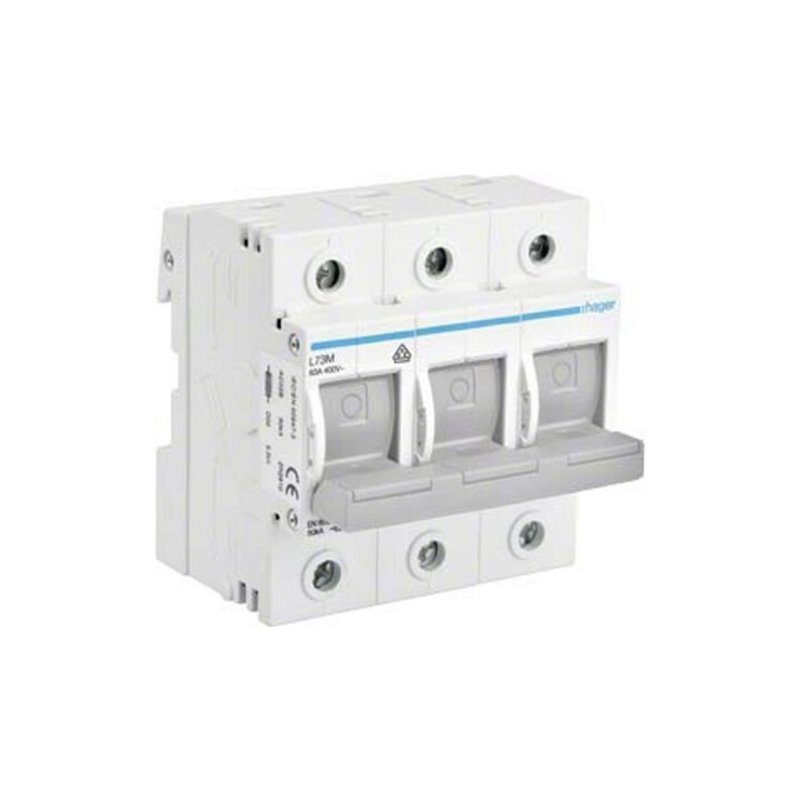 Hager Schalt.-Sicherungs-Einheit D02, 3-pol,63A L73M