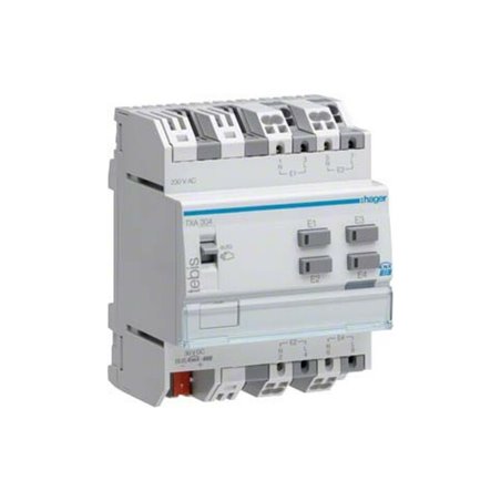 Hager Binäreingang KNX,4fach,230V TXA304