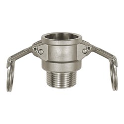 Riegler Kamlok-Schnellkupplungsdose mit AG, Typ B, ES 1.4401, R 3