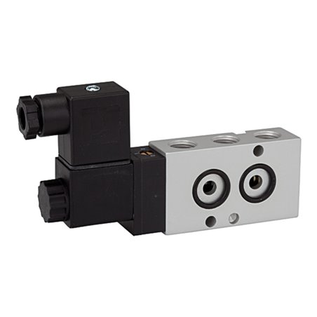 Riegler 5/2-Wegeventil, NAMUR, mono, Alu eloxiert, G 1/4, 24 V DC