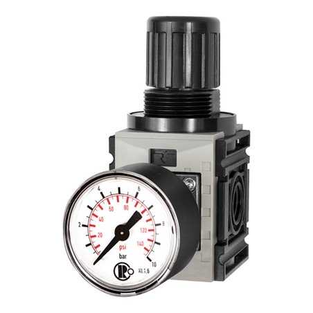 Riegler Druckregler, d. DV »FUTURA-mini«, Standardmano., G1/4, 0,5-10 bar