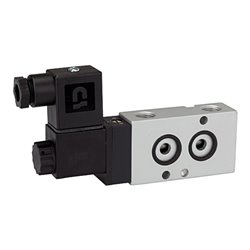 Riegler 3/2-Wegeventil, NAMUR, mono, NC, Alu eloxiert, G 1/4, 230 V, 50Hz