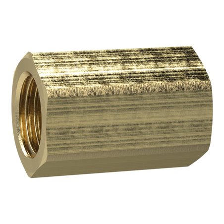 Riegler Muffe mit Außensechskant, G 2, SW 70, Messing, L1 55 mm