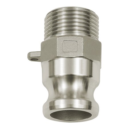 Riegler Kamlok-Schnellkupplungsstecker mit AG, Typ F, ES 1.4401, R 2