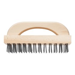 PFERD TOOLS Blockbürste mit Griff HBB 8-reihig Stahl-Draht-Ø 0,45 mm