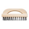 PFERD TOOLS Blockbürste mit Griff HBB 8-reihig Stahl-Draht-Ø 0,45 mm