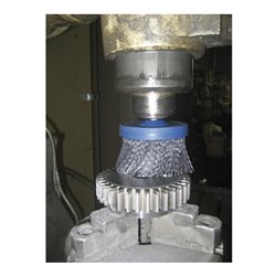 PFERD TOOLS COMPOSITE Tellerbürste DBUR Ø 63 mm Schaft-Ø6 mm SiC-Filament-Ø 1,00mm Korn 120 stationär