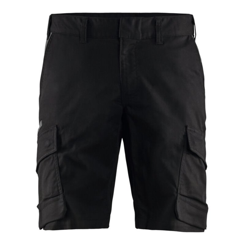 BLAKLÄDER Shorts Industrie Stretch, schwarz / dunkelgrau, Konfektionsgröße DE: 50
