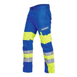 ROFA Multinorm-Bundhose VIS-LINE, kornblau / gelb, Konfektionsgröße DE: 98