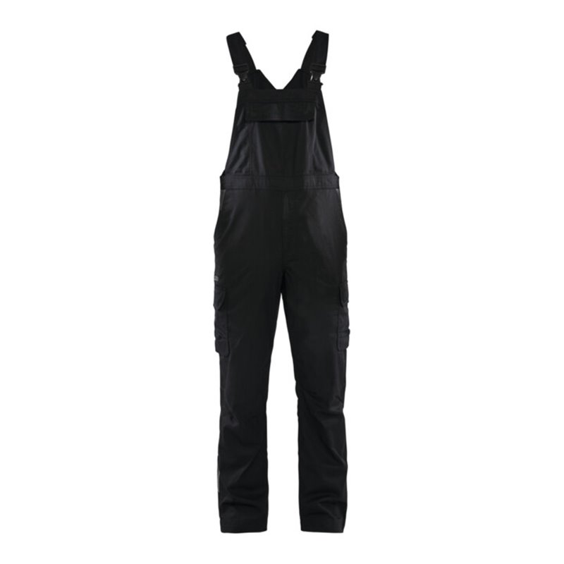 BLAKLÄDER Latzhose Industrie Stretch, schwarz / dunkelgrau, Konfektionsgröße DE: 27