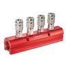 HOLEX Verteilerblock für Druckluftkupplung 1/4 Zoll, Typ: 4, 080208 4