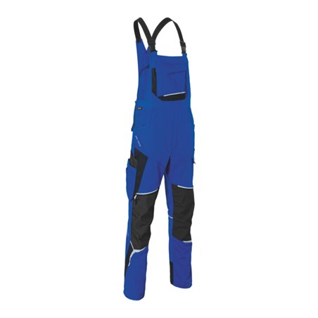 KÜBLER Latzhose BODYFORCE, kornblau / schwarz, Konfektionsgröße DE: 46