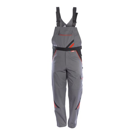 PLANAM Latzhose Highline, schiefer / schwarz, Konfektionsgröße DE: 98