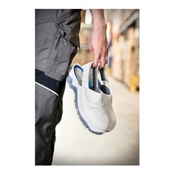 ABEBA Berufsschuh Clog weiß/grau 2120, SB, EU-Schuhgröße: 38