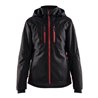 BLAKLÄDER Damen Funktionsjacke, schwarz / rot, Unisex-Größe: XL