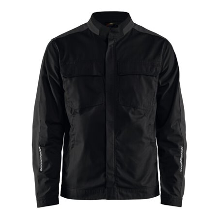 BLAKLÄDER Bundjacke Industrie Stretch, schwarz / dunkelgrau, Unisex-Größe: L