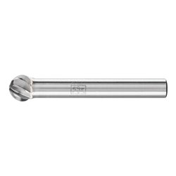 PFERD TOOLS Hartmetall Hochleistungsfrässtift INOX Kugel KUD Ø 08x07 mm Schaft-Ø 6 mm für Edelstahl