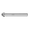 PFERD TOOLS Hartmetall Hochleistungsfrässtift INOX Kugel KUD Ø 08x07 mm Schaft-Ø 6 mm für Edelstahl