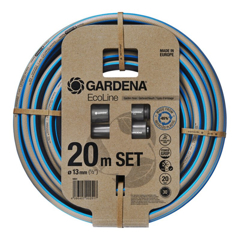 Gardena EcoLine Schlauch 13 mm (1/2'), 20 m mit Systemteilen