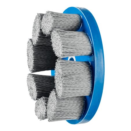 PFERD TOOLS COMPOSITE FLEX Tellerbürste DBU Ø 150x22,2 mm Bohrung SiC-Filament-Ø 0,55 mm Korn 320 stationär