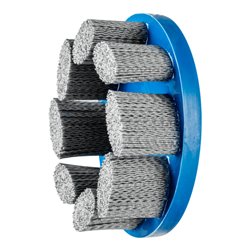 PFERD TOOLS COMPOSITE FLEX Tellerbürste DBU Ø 150x22,2 mm Bohrung SiC-Filament-Ø 1,10mm Korn 120 stationär