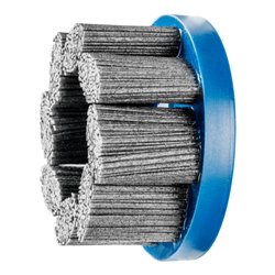 PFERD TOOLS COMPOSITE FLEX Tellerbürste DBU Ø 100x22,2 mm Bohrung SiC-Filament-Ø 1,14 mm Korn 80 stationär