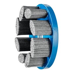 PFERD TOOLS COMPOSITE FLEX Tellerbürste DBU Ø 150x22,2 mm Bohrung SiC-Filament-Ø 1,14 mm Korn 80 stationär